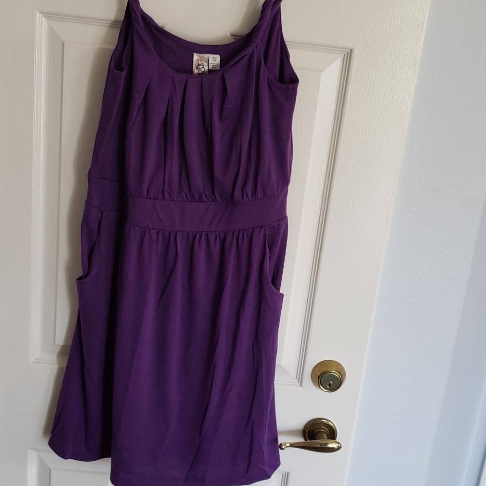 NWT Purple Mini Dress by L8ter 1X 2X